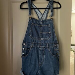 We The Free Denim Overalls Shorts
